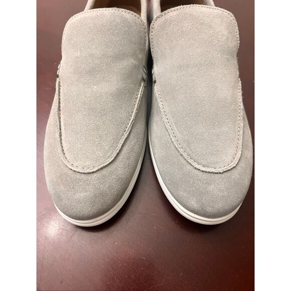 Parrotto Grey Italian Leather/Suede Slip-On Shoes Men\'s Size 9 main image 6